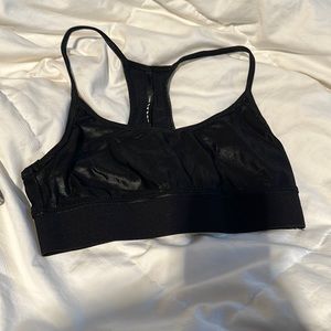 Koral sports bra black lustrous shine